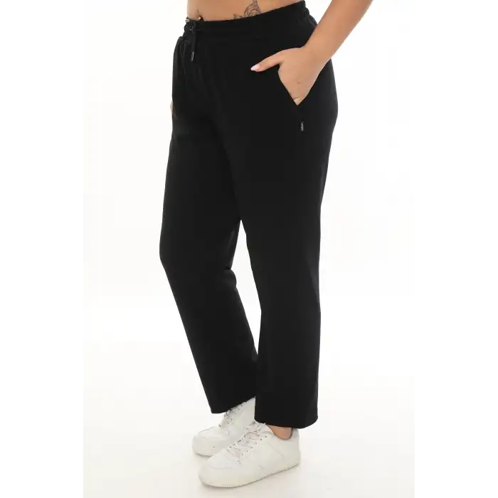 Rahat Kalıp Büyük Beden Kadın Cotton Eşofman Altı