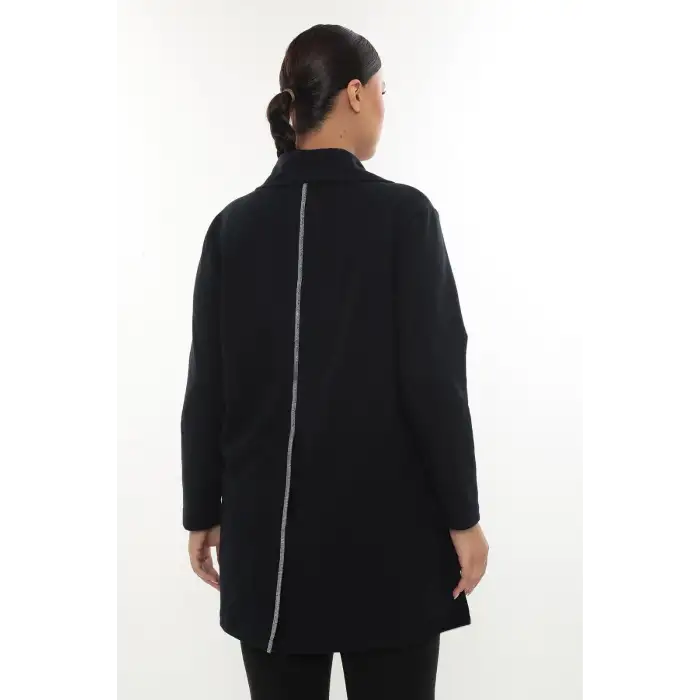 Pamuklu Fermuarlı Büyük Beden Kadın Hırka – Günlük Spor Şık