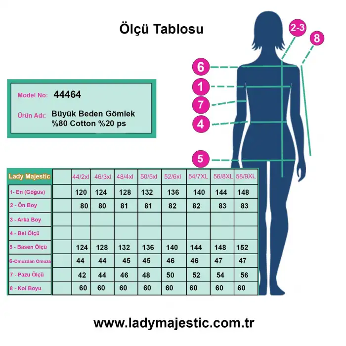 Rahat Kalıp Büyük Beden Cotton Cepli Gömlek