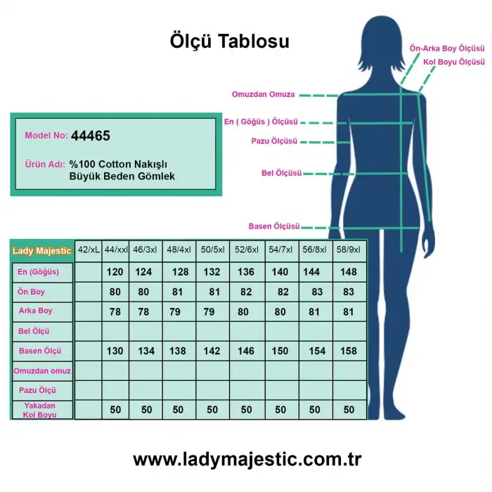 Büyük Beden %100 Cotton Nakış Detaylı Çizgili Gömlek Şık ve Rahat