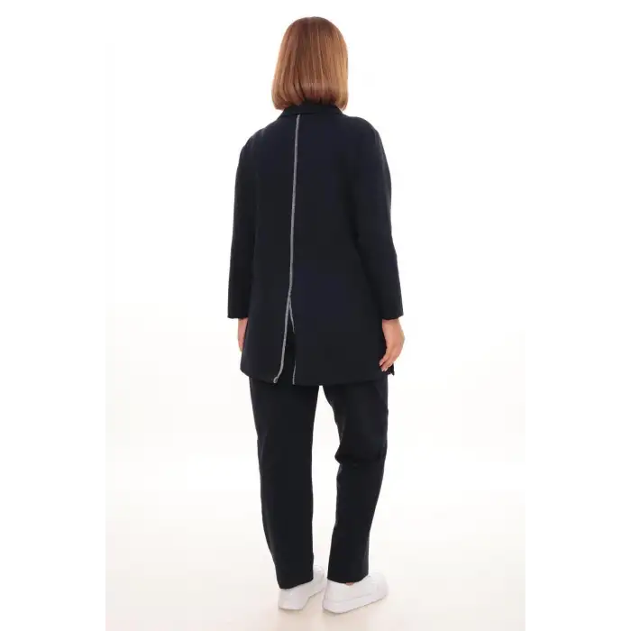 Büyük Beden Hırka Sweatshirt & Pantolon İkili Takım Kadın