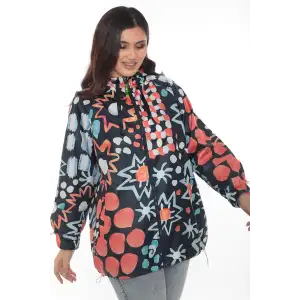 Büyük Beden Kadın Su Geçirmez Astarlı Yağmurluk 1. Kalite Özel Tasarım