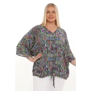 %100 Viskon Oversize Büyük Beden Gömlek