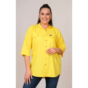 Cotton Büyük Beden Gömlek