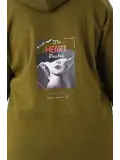 Kapüşonlu Büyük Beden Sweatshirt