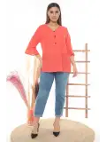 %100 Cotton Büyük Beden Bluz