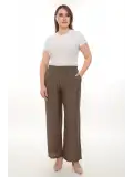 Kadın Beli Lastikli Rahat Kesim Pantolon – Günlük Şık ve Konforlu