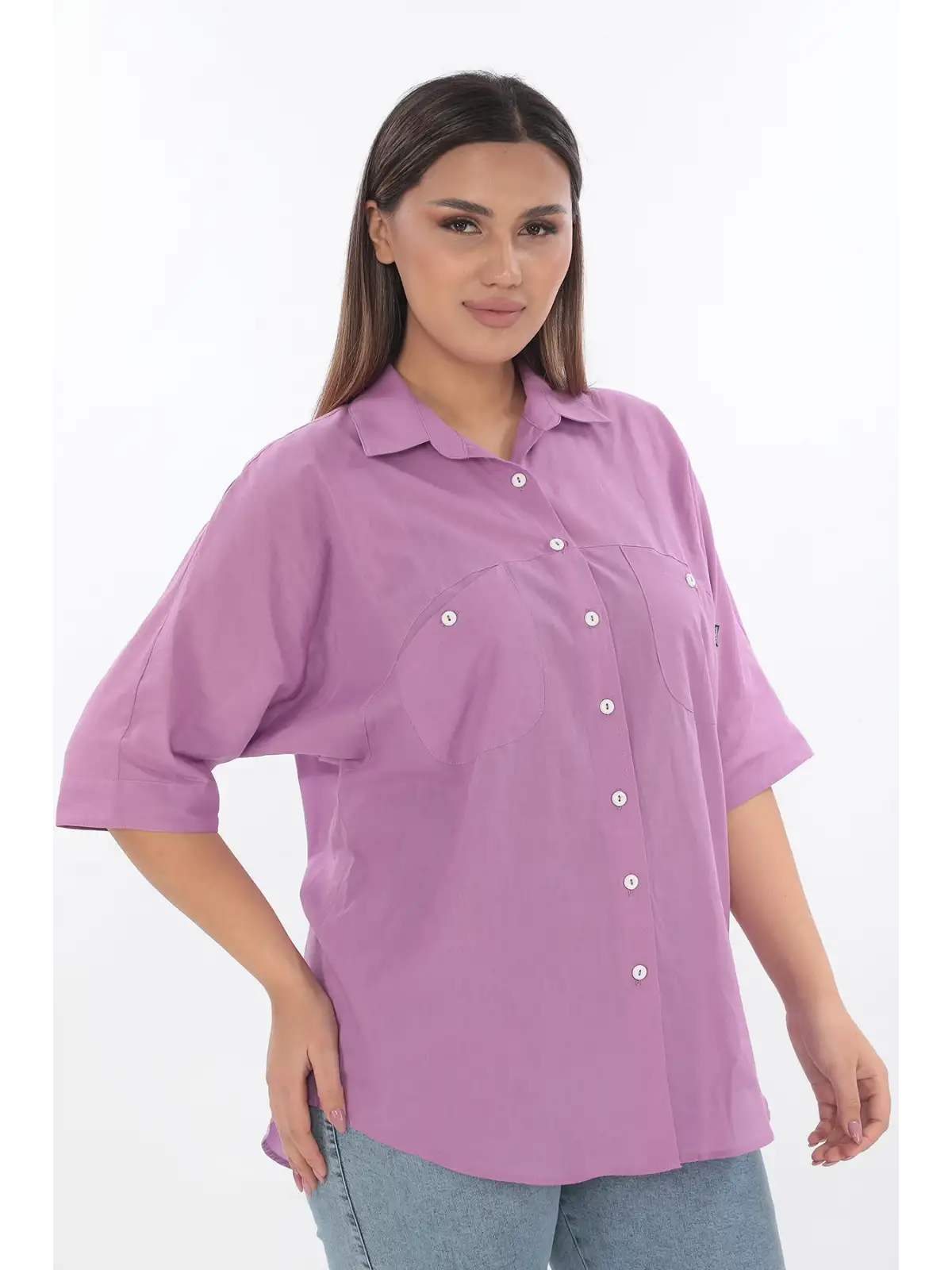 %100 Cotton Büyük Beden Gömlek