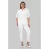 %100 Cotton Hakim Yaka Büyük Beden Kadın Müslim Kumaş Gömlek