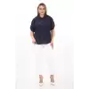 %100 Cotton Yazlık Organik Büyük Beden Kadın Gömlek