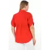 %100 Cotton Yazlık Organik Büyük Beden Kadın Gömlek