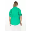 %100 Cotton Yazlık Organik Büyük Beden Kadın Gömlek
