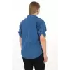 %100 Cotton Yazlık Organik Büyük Beden Kadın Gömlek