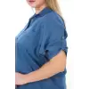 %100 Cotton Yazlık Organik Büyük Beden Kadın Gömlek