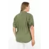 %100 Cotton Yazlık Organik Büyük Beden Kadın Gömlek