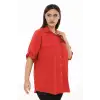 %100 Cotton Büyük Beden Natural Gömlek