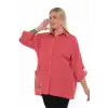 1. Kalite Cotton Büyük Beden Kadın Gömlek