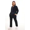 Büyük Beden Hırka Sweatshirt & Pantolon İkili Takım Kadın