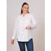 Cotton Büyük Beden Kadın Gömlek - 44131
