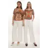 Ribanalı %100 Viskon Bluz