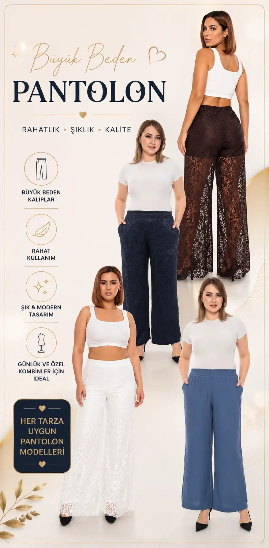 Büyük Beden Pantalon