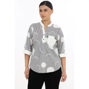 Hakim Yaka Kadın Truvakar Kol Bluz