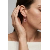 13.30 Ct. Morganite Taşlı Pırlanta Küpe