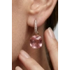13.30 Ct. Morganite Taşlı Pırlanta Küpe