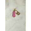 Asil 14 Ayar Pembe Mineli Çocuk Altın Kolye Ucu NZR107