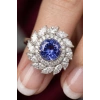 2.41 Ct. Mavi Taşlı Pırlanta Yüzük