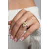 4.42 Ct. Sarı Taşlı Pırlanta Yüzük
