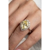 4.42 Ct. Sarı Taşlı Pırlanta Yüzük