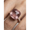 6.80 Ct. Morganite Taşlı Pırlanta Yüzük