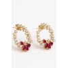 Çiçek Desen 3.12 CT. Pırlanta Küpe