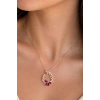 Çiçek Desen 1.56 CT. Pırlanta Kolye