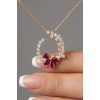 Çiçek Desen 1.56 CT. Pırlanta Kolye