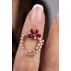 Çiçek Desen 1.56 CT. Pırlanta Yüzük