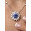 2.32 Ct. Mavi Taşlı Pırlanta Kolye