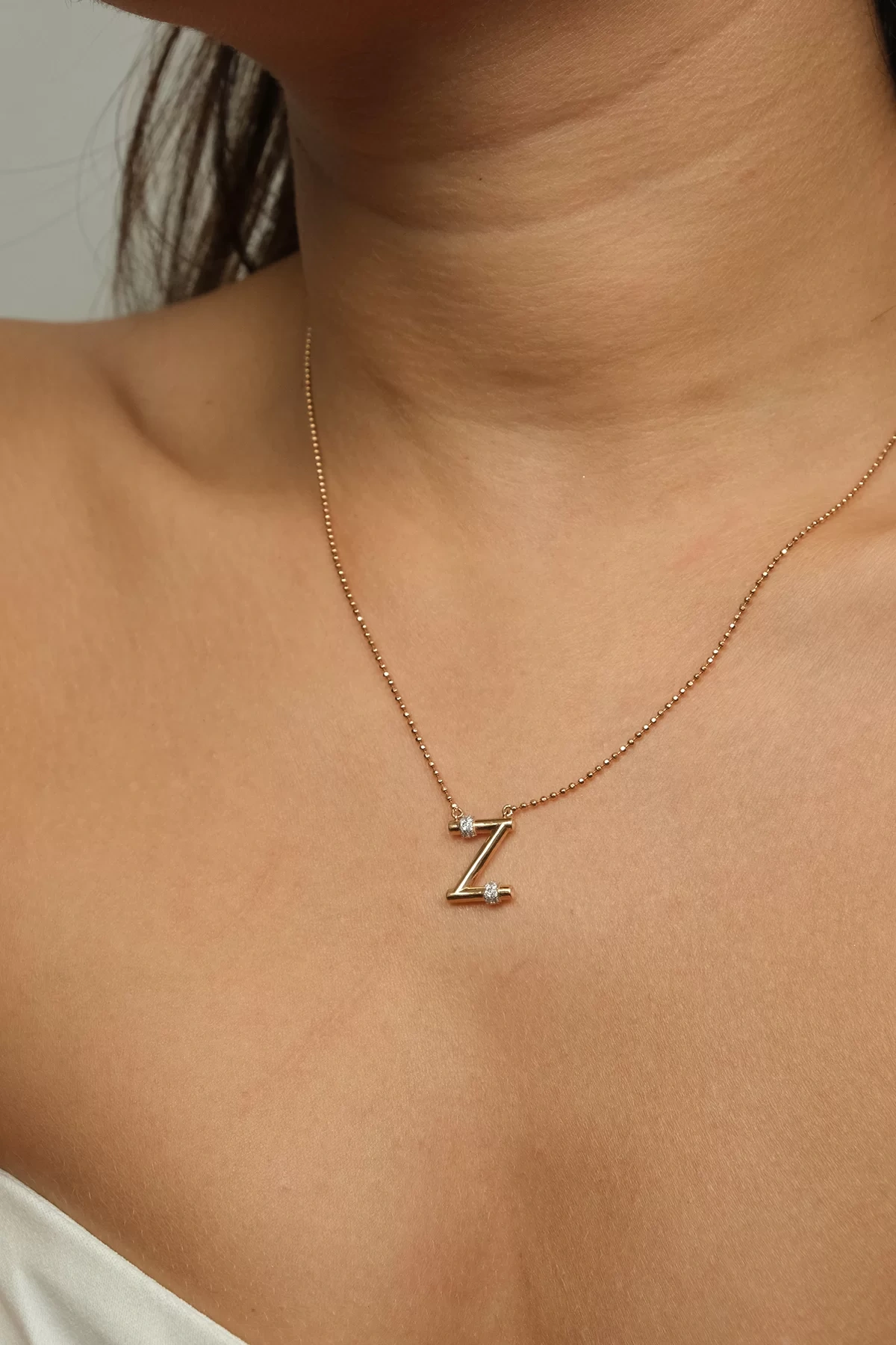 Asil Z Harfi Pırlanta Kolye PIR2229