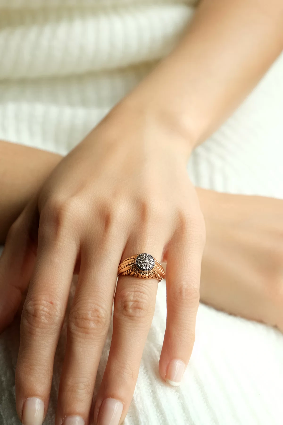 Asil Pırlanta Şövalye Burgulu Yüzük PIR2510