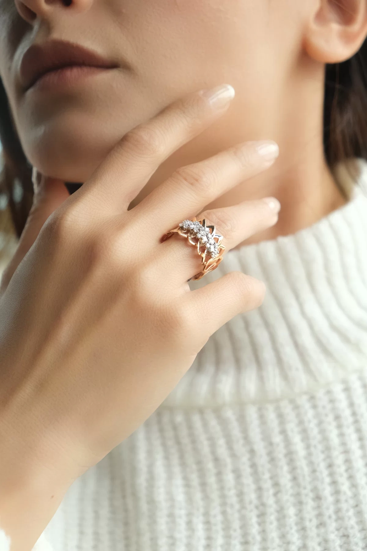 Asil Pave Pırlanta Yüzük KNS61