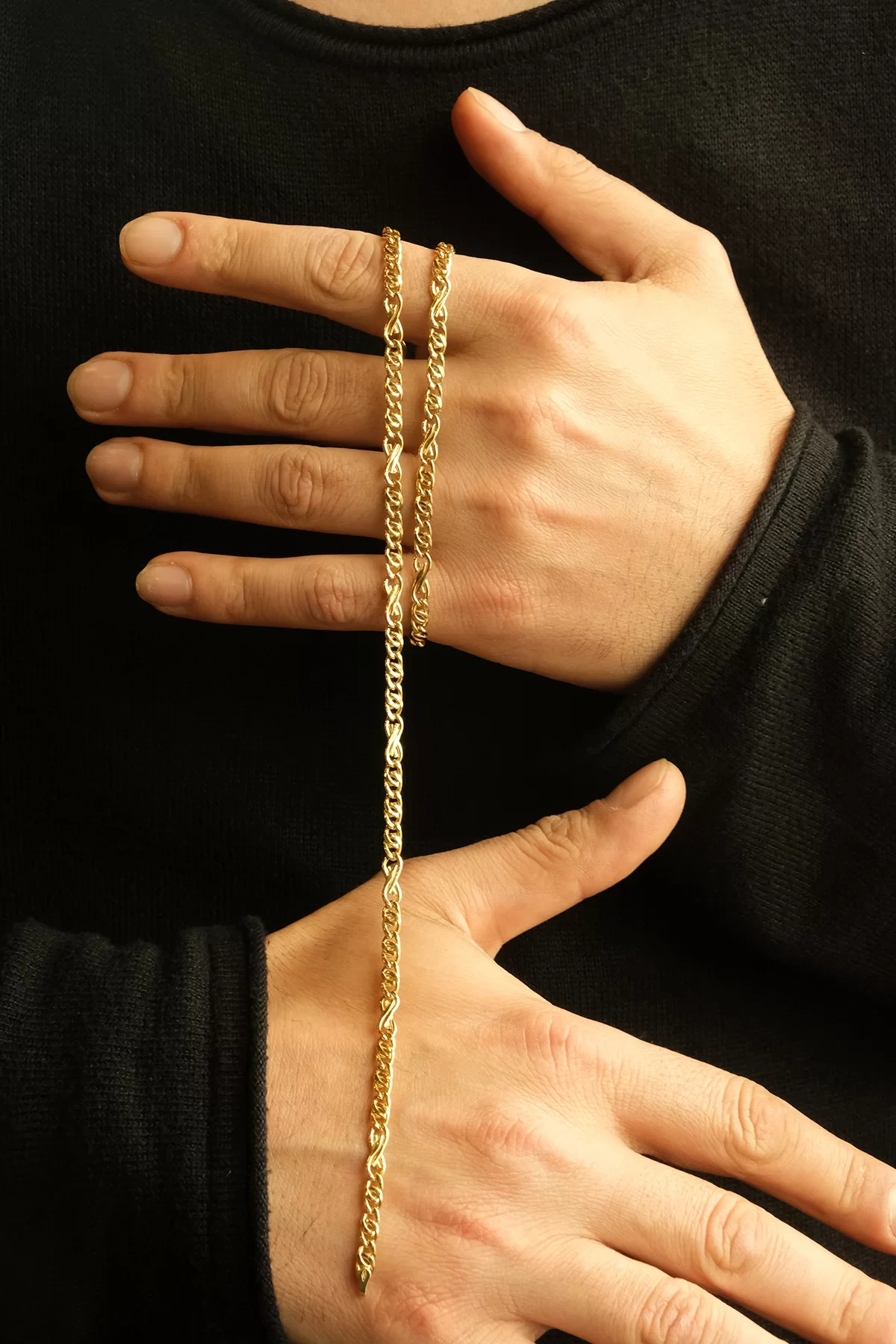 Asil 14 Ayar Gurmet Erkek Altın Kolye KLY2454