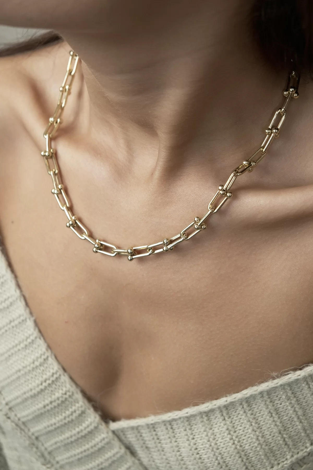 Asil 14 Ayar Ataç Zincir Altın Kolye ZNC1289