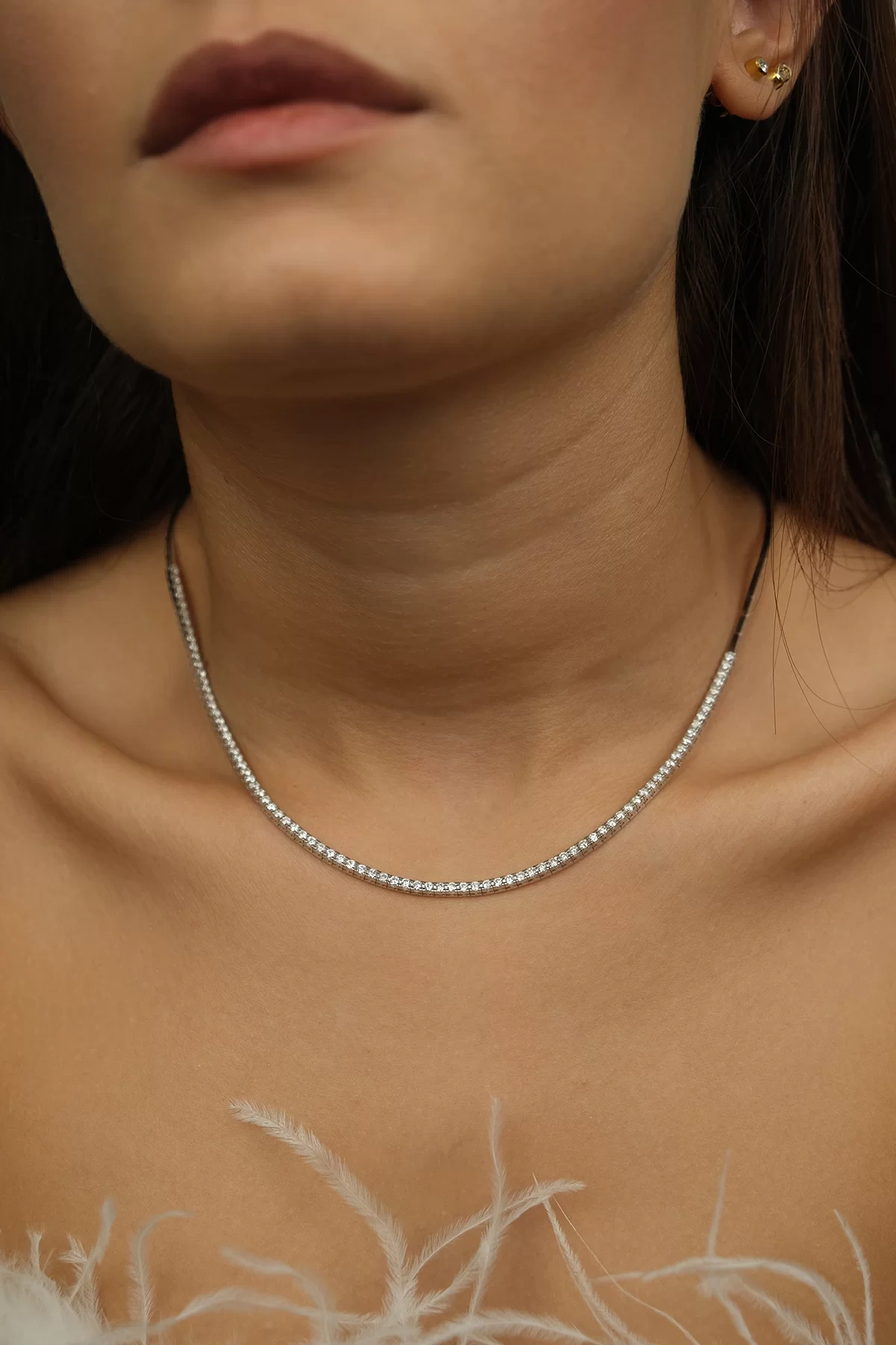 Asil Su Yolu Pırlanta Kolye KNS55