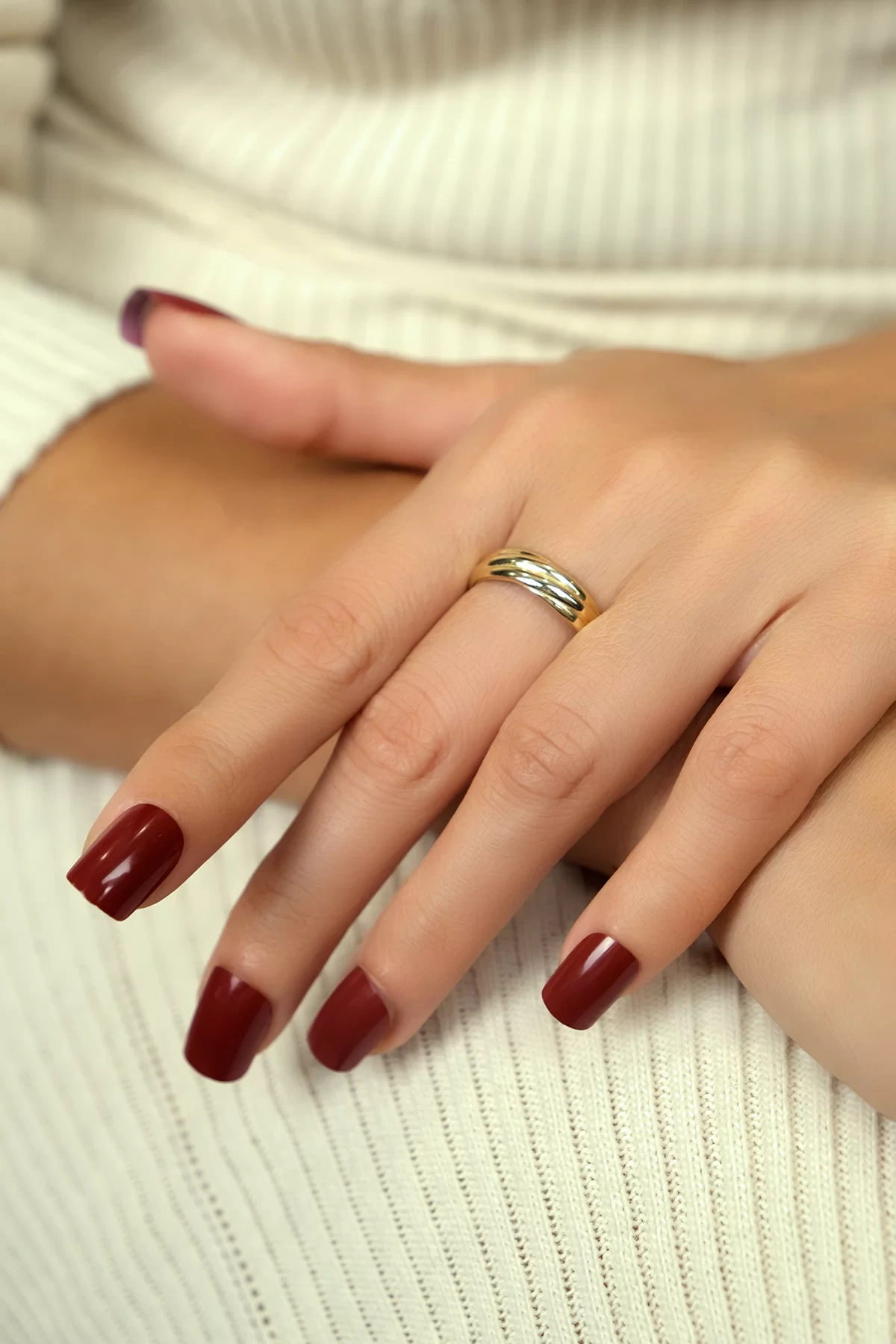 Asil 14 Ayar Sarmal Altın Yüzük YZK2419