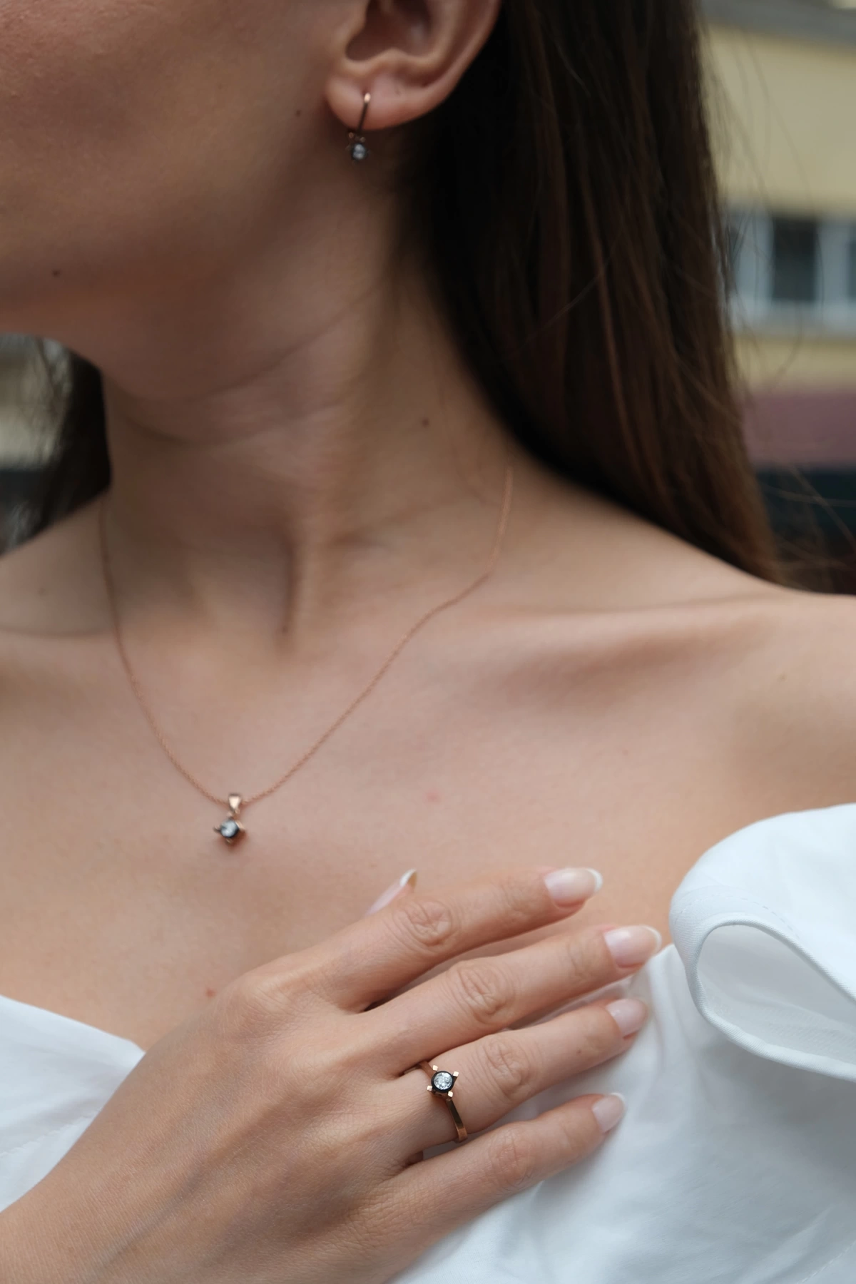 Asil Tek Taş Elmas Yüzük ELM1674