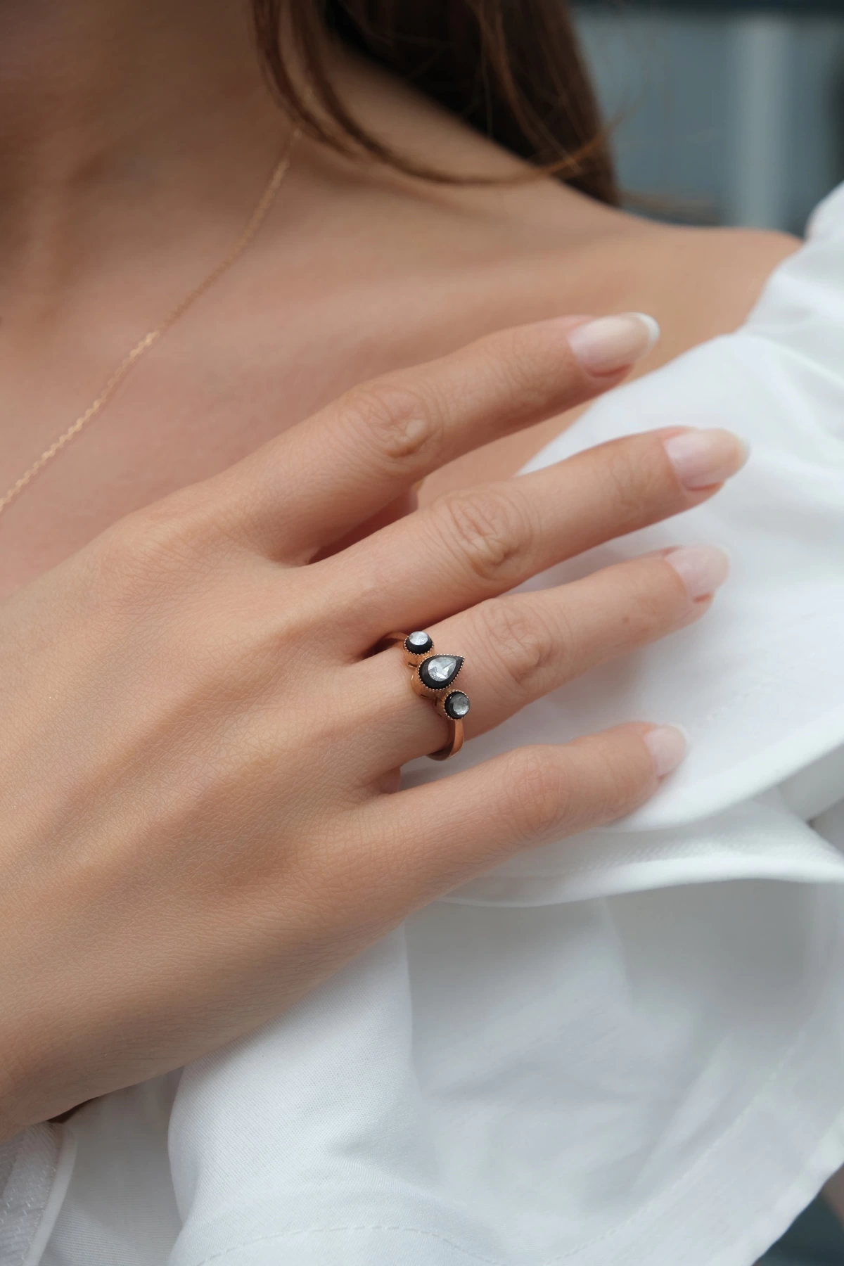 Asil Damla Model Elmas Yüzük ELM1611