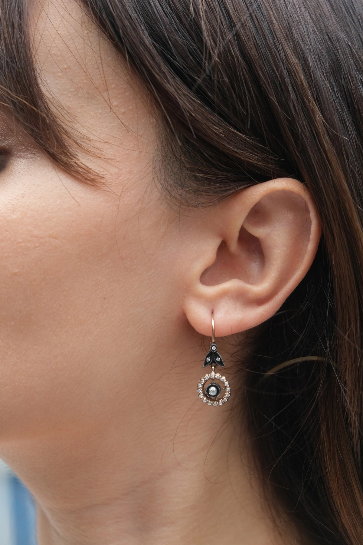 Asil Çiçek Dalı Model Elmas Küpe ASL139