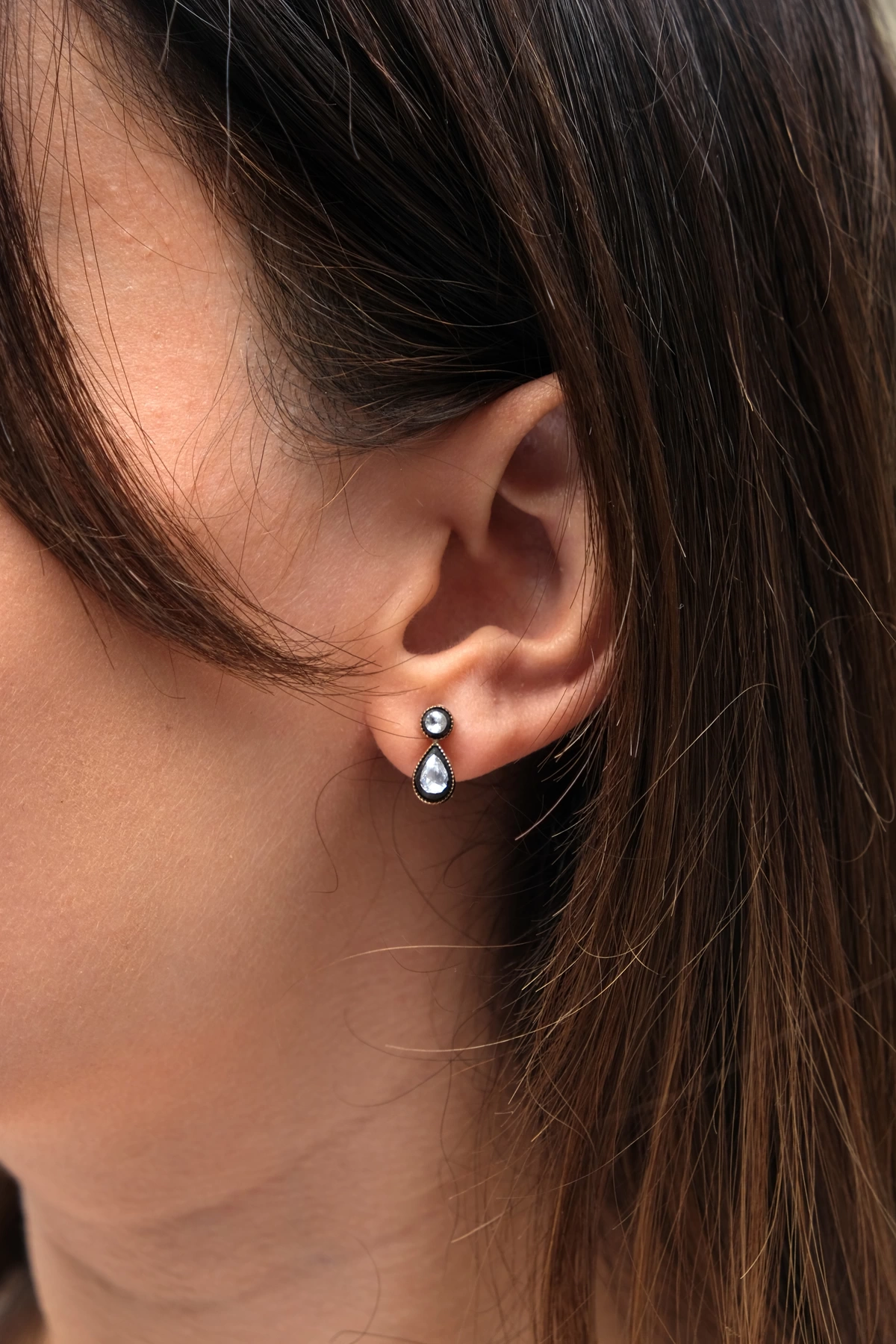 Asil Damla Model Elmas Küpe ELM1617