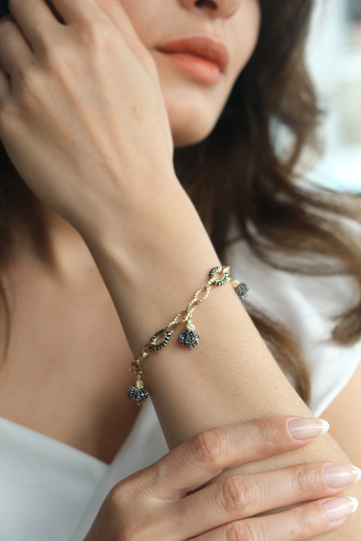 Asil 14 Ayar Özel Etnik Tasarım Altın Bileklik BLK4798